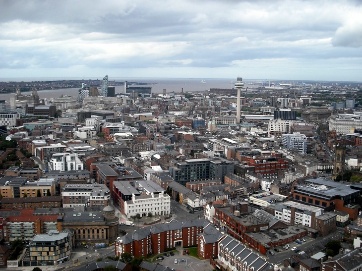 The Mouth of the Mersey from the Cathedral Tower