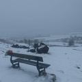 On the way up towards Baildon Hill in the snow & looking back over to Baildon & Hawksworth
